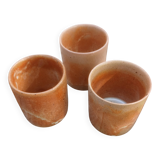 Vintage and rustic stoneware mug set