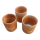 3 tasses en grès vintage