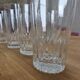 10 large vintage striped glasses