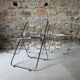 4 folding chairs model PLIA by Giancarlo Piretti for Castelli