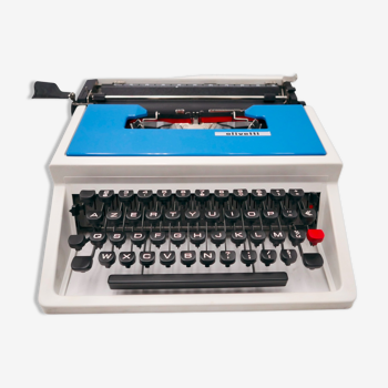 Machine à écrire Olivetti Lettera 31 idem underwood 315 bleue révisée ruban neuf