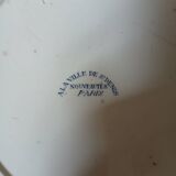 Large round antique ironstone dish