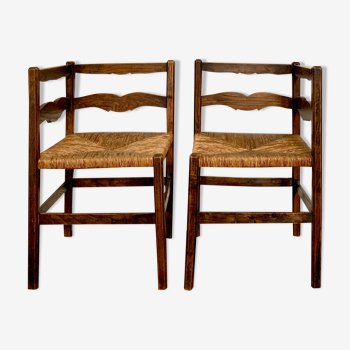 Duo de chaises d'angle