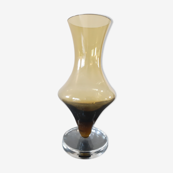 Vintage smoked vase