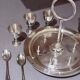 Antique Silver Egg Coddler Stand Holder Set Of 6 Egg Holder With 6 Silver Spoons