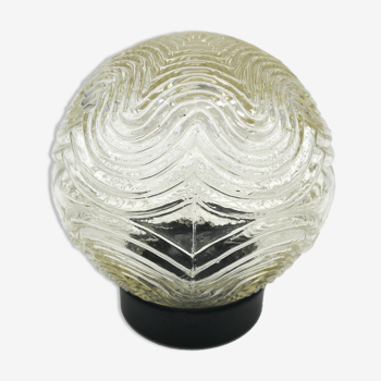 Molded glass ceiling lamp
