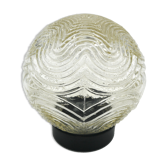 Molded glass ceiling lamp