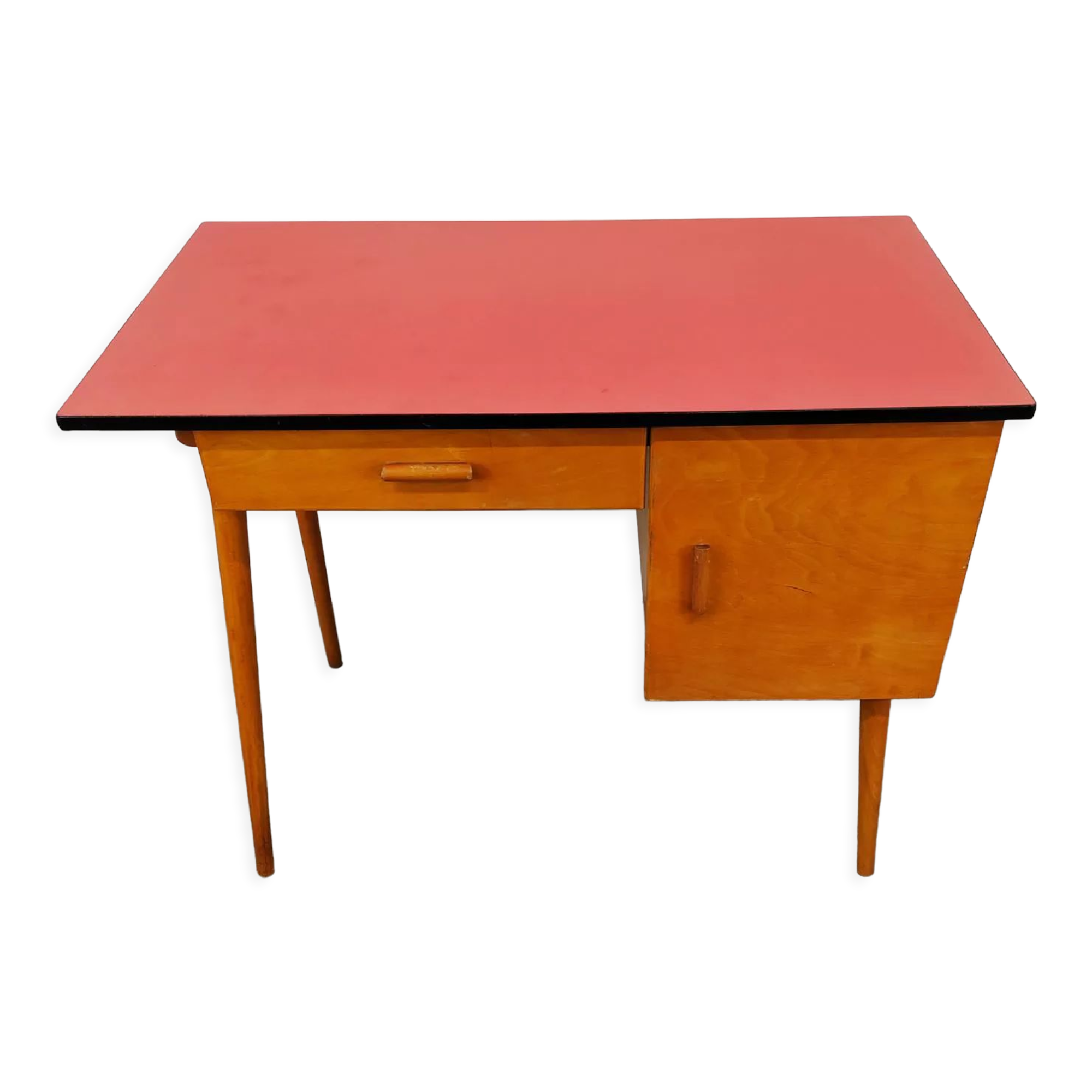 Bureau bois et formica 60's