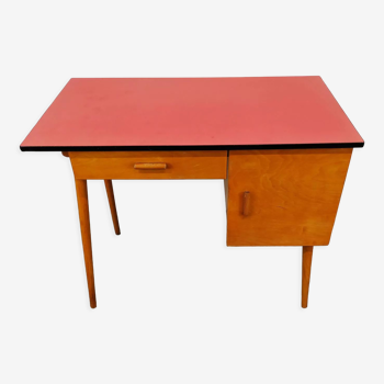 Wood and formica 60's desk