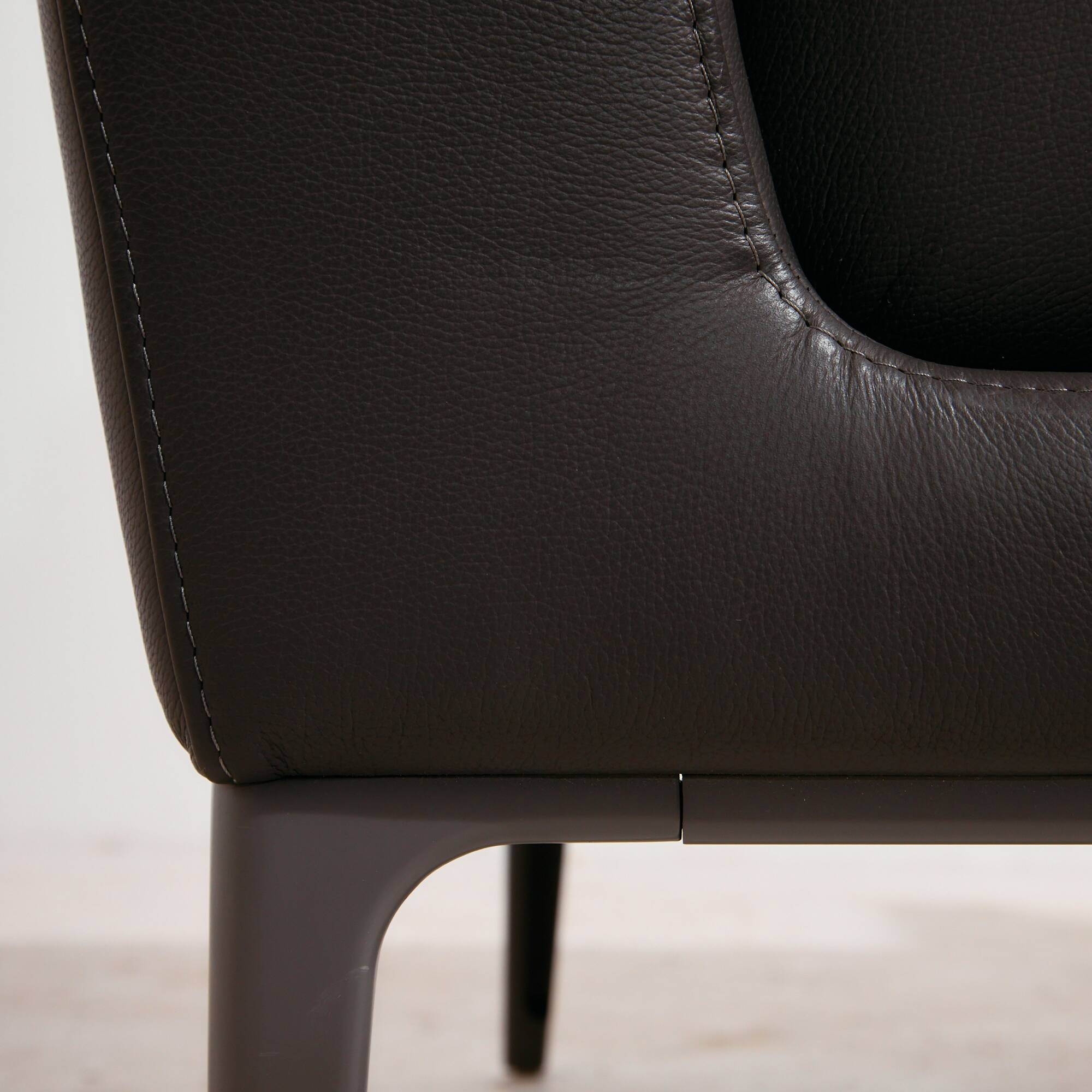 Visalia leather armchair by Coalesse