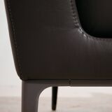 Visalia leather armchair by Coalesse