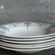 Six iron earth plates from Lunéville model LUGANO old old