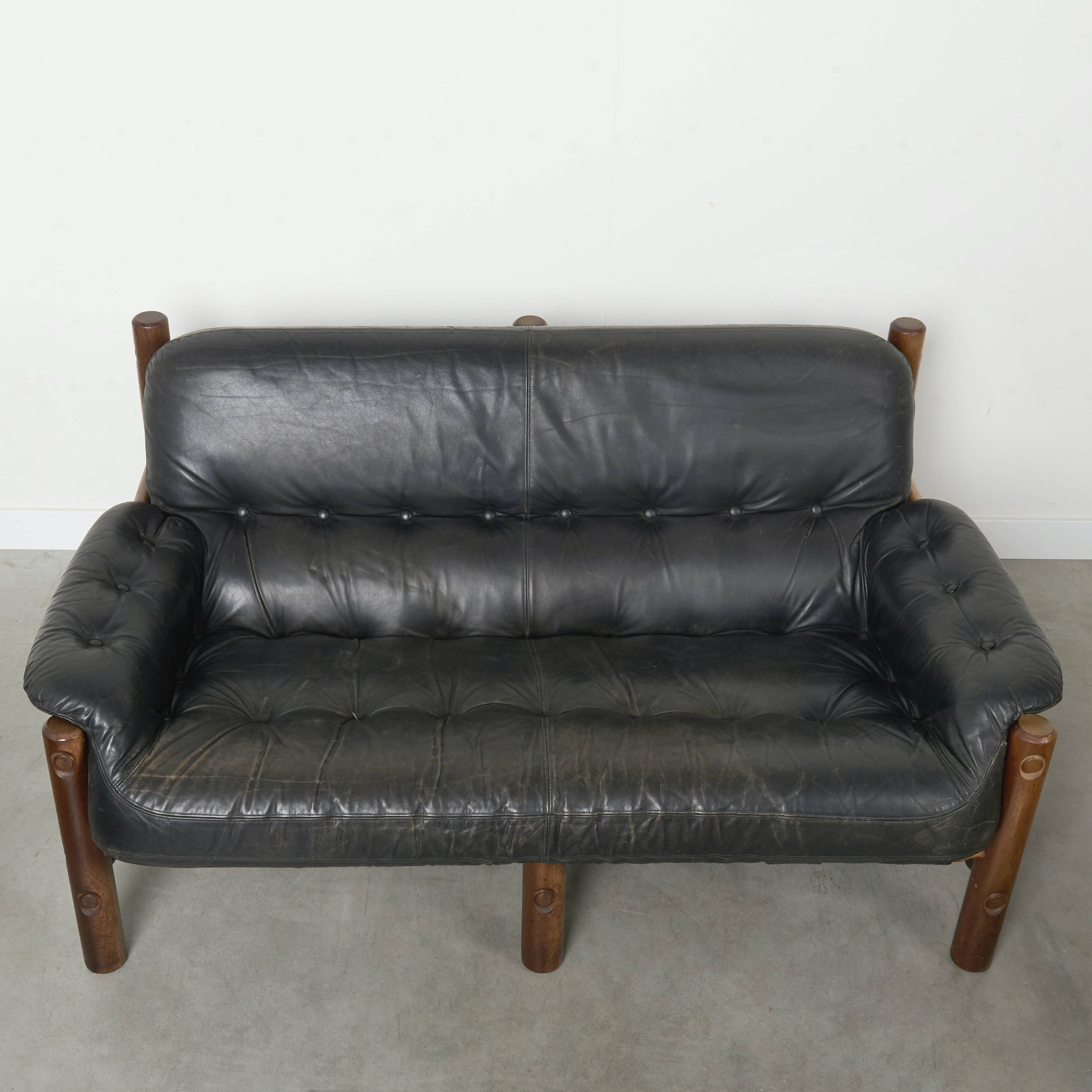 Vintage brutalist / Brazilian style sofa, 1960s
