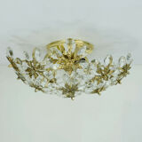 Palwa ceiling fixture glass blossom light 1970s