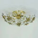 Palwa ceiling fixture glass blossom light 1970s