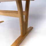 Coffee table in beech of danish design manufactured by Skovby Furniture factory in the 1960s.