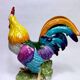 Limoges, large artistic porcelain rooster