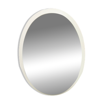 Minimalist wall mirror - oval, Germany, 70s