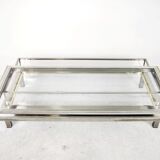 Table low sliding glass of the 1970s