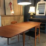 Scandinavian table with extensions-60 's