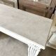 Louis XVI fireplace in white marble, 19th century.