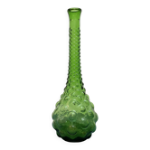 Carafe italienne en verre d'Empoli des années 50/60