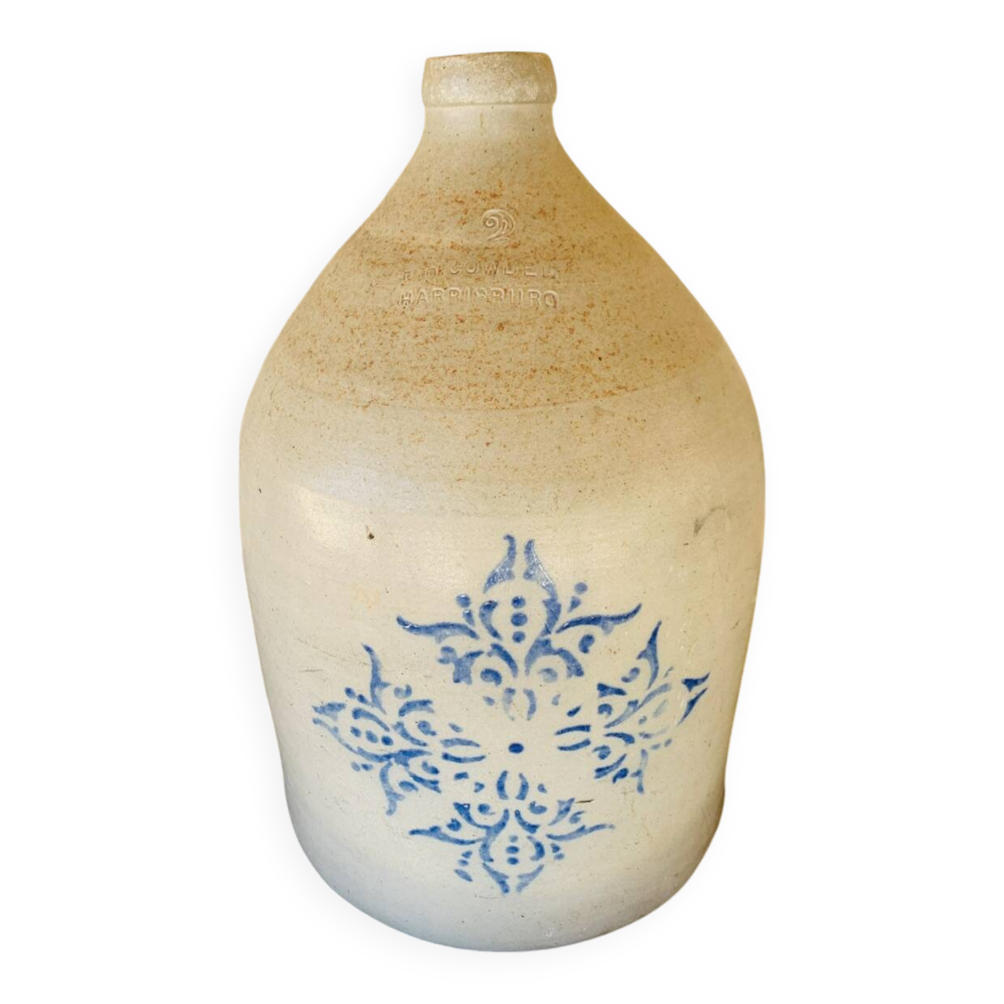 Large stoneware jar, 7 litres, by F.H. Cowden, circa 1880