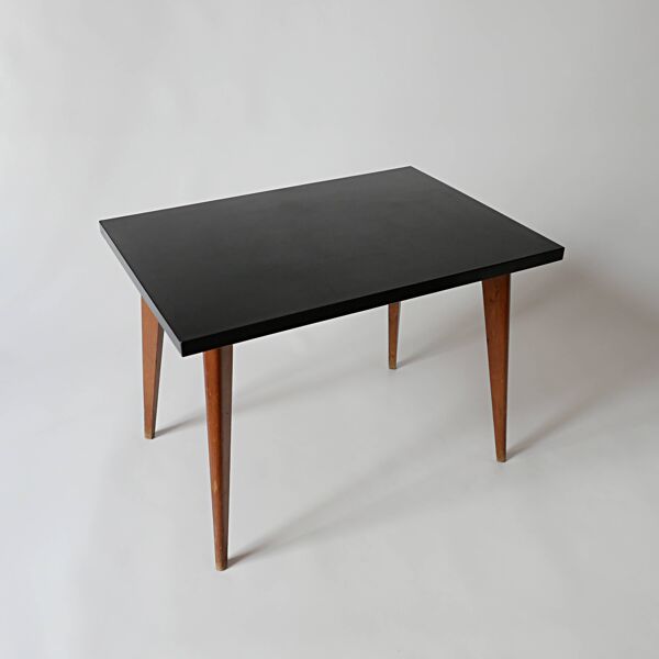 Table basse vintage design 1960 1970 en bois et formica années 60 70