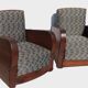 Paire de fauteuils club