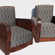 Pair of club armchairs