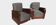 Pair of club armchairs