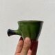 Service à café signé Poterie de Marnaz comprenant les tasses et le pichet en terre cuite émaillée