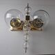 Mid-century Czech brass and glass wall sconce by Kamenický Šenov, 1970s