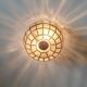 Large Mid-Century Glass Ceiling Light from Limburg, Germany, 1960s