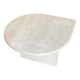 Small vintage Ligne Roset travertine coffee table from the 70s