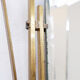 Italian brass mirror with scrolls, mid-century - 1950s