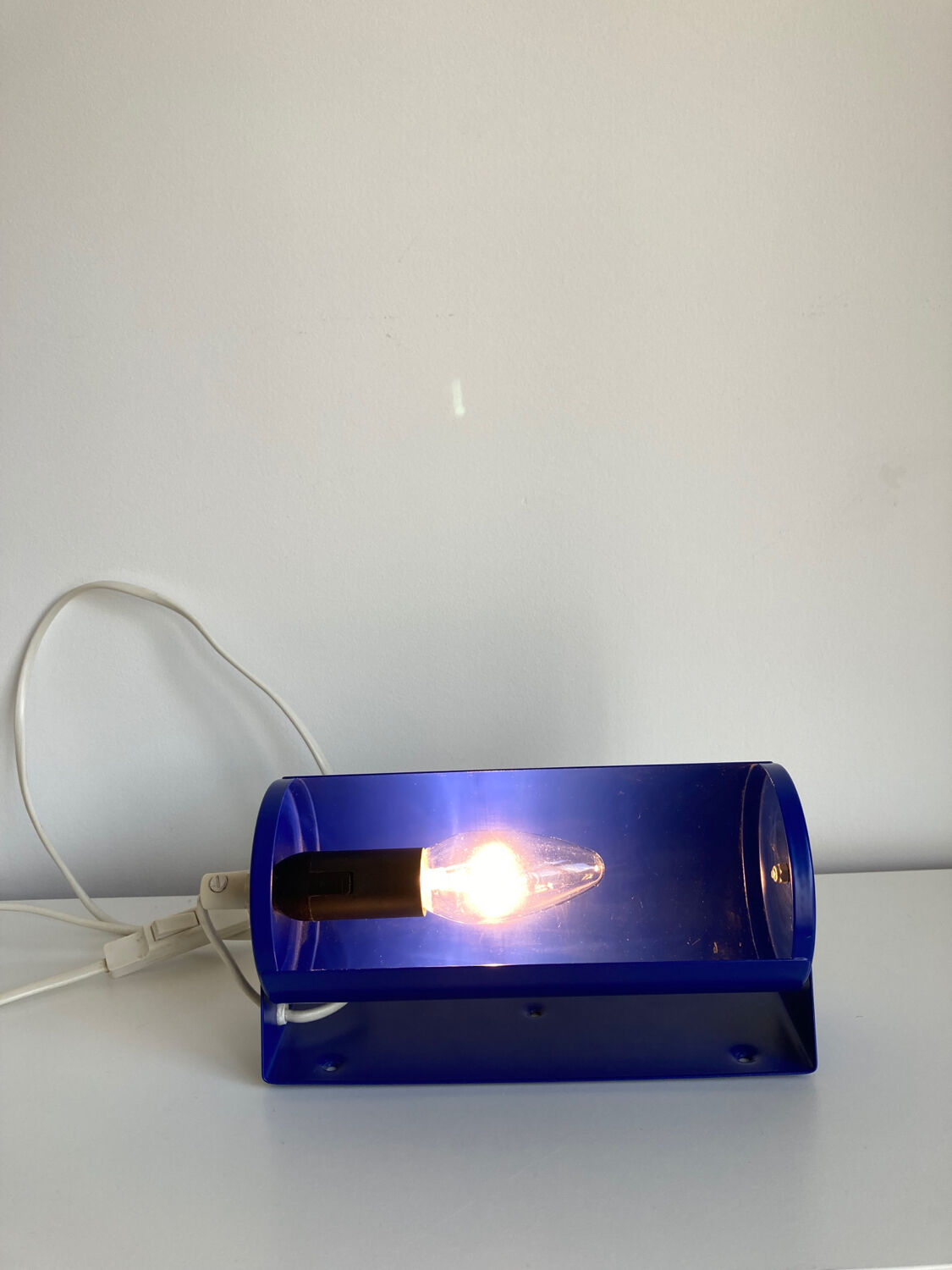 Wall lamp IKEA LOD v413 vintage metal blue