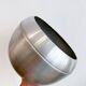 Vintage "apple" ice bucket - brushed metal Italy