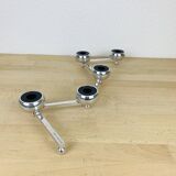Constella modular candle holder design Klong Schildt chrome