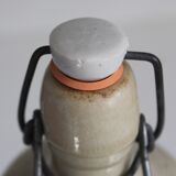 Glazed stoneware bottle with hermetic stopper