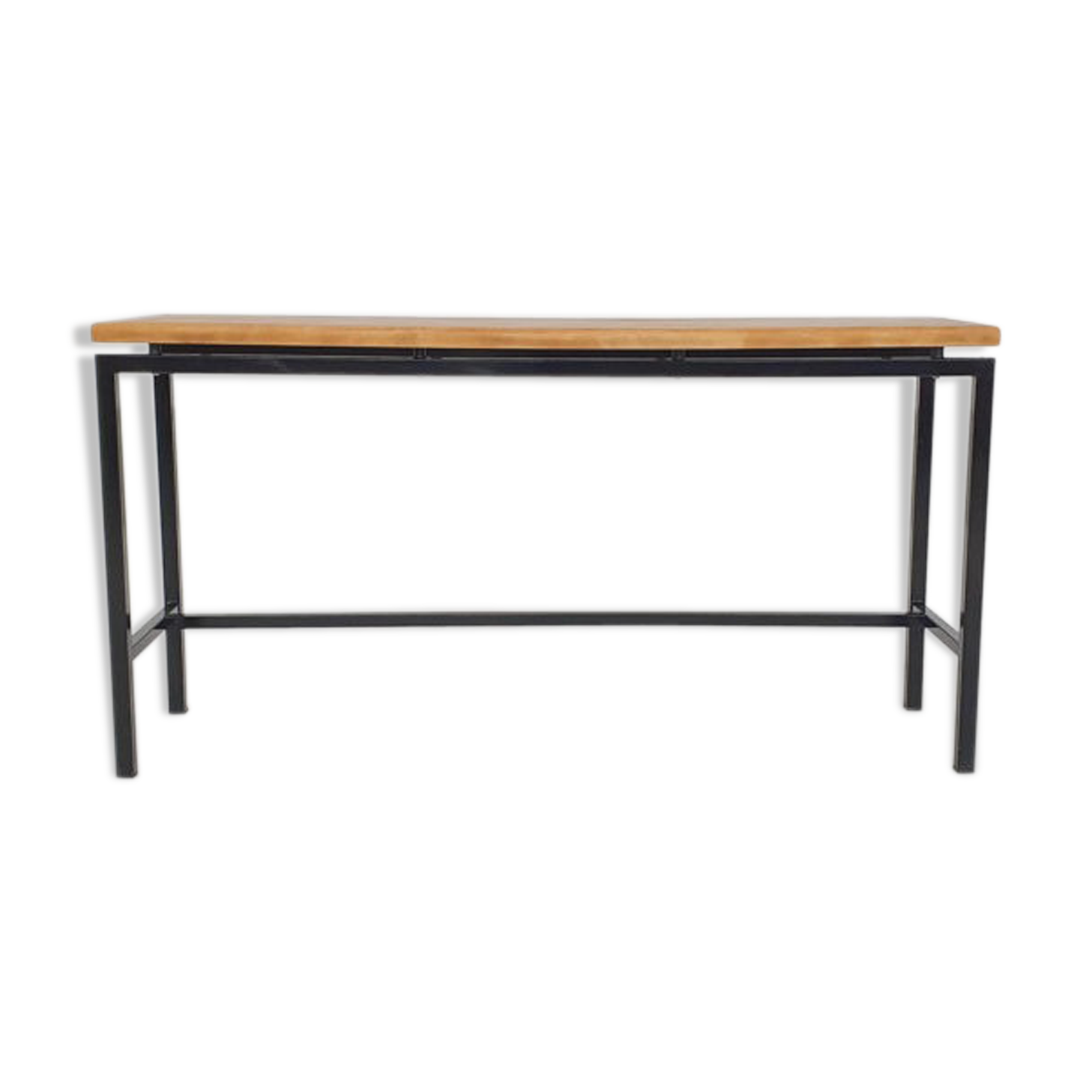 Mid-century teak and metal side table, The Netherlands 1960's