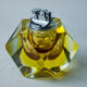 Briquet Sommerso jaune par Seguso, verre facetté de Murano, Italie, 970