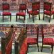 Pair of English Art Nouveau chairs in oak