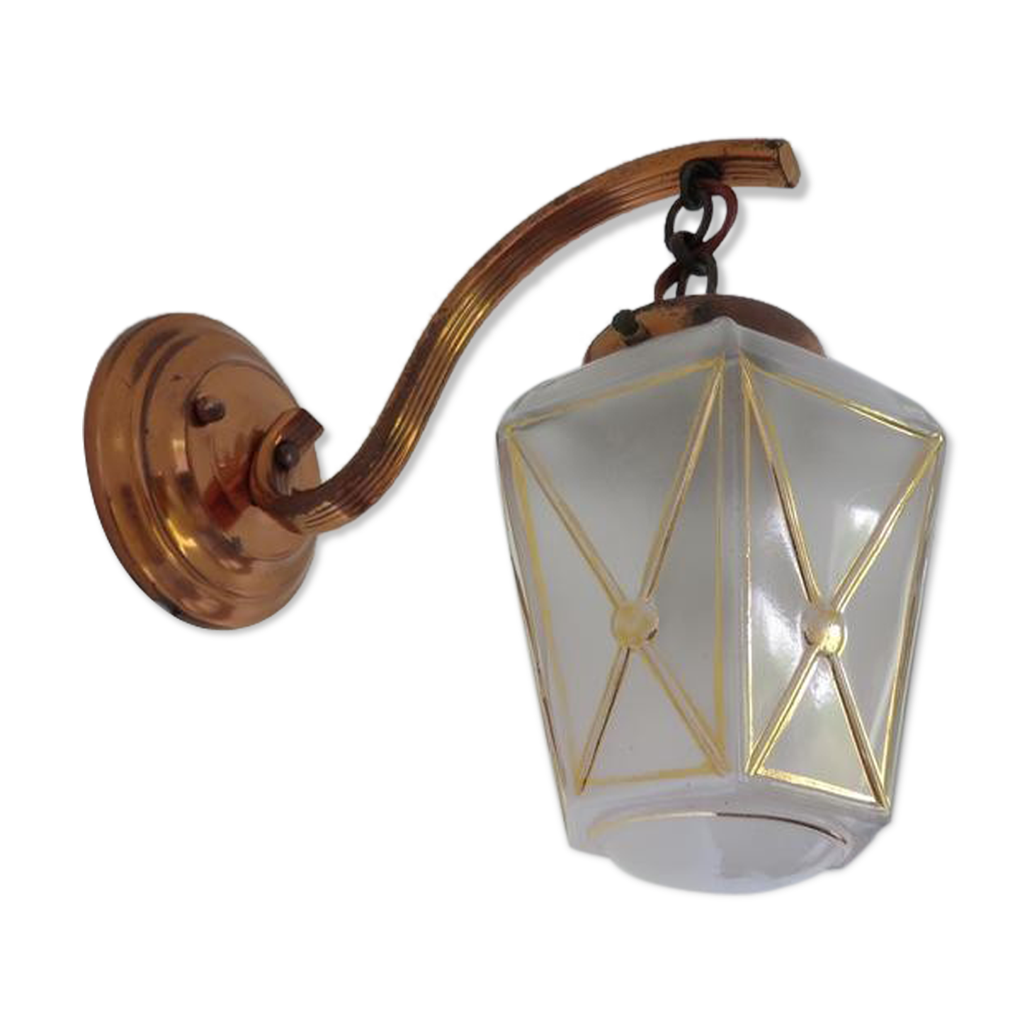 Wall light "lantern" art deco years 20 30