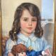 Portrait de jeune fille signé AS Romer
