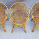 Set de 3 fauteuils rotin corbeille adulte