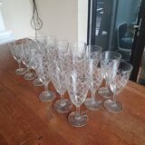 Wine and water glasses