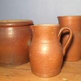 Duo of sandstone jugs