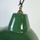 Industrial Green Enamel Factory Pendant Lamp, 1960s