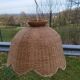 Suspension lampshade rattan straw